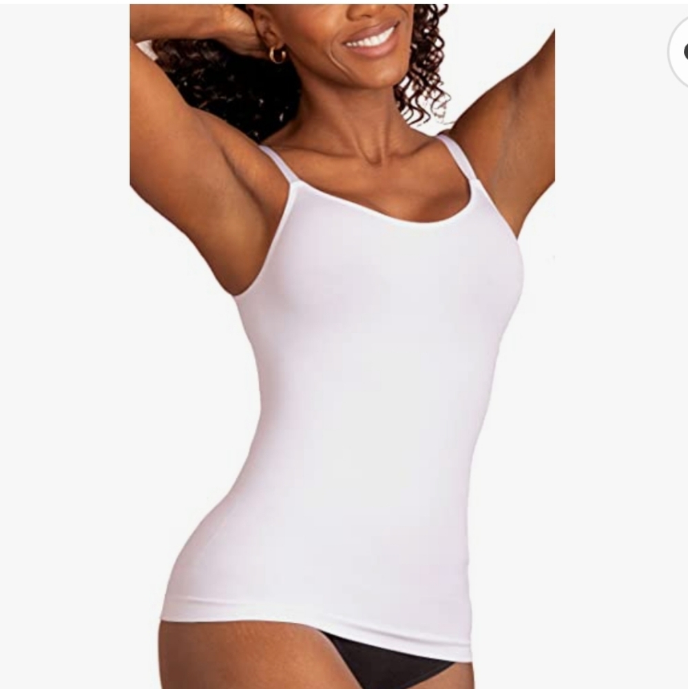 Shapermint Essentials Scoop Neck Cami, White, Size 3XL NWT in packaging unopened